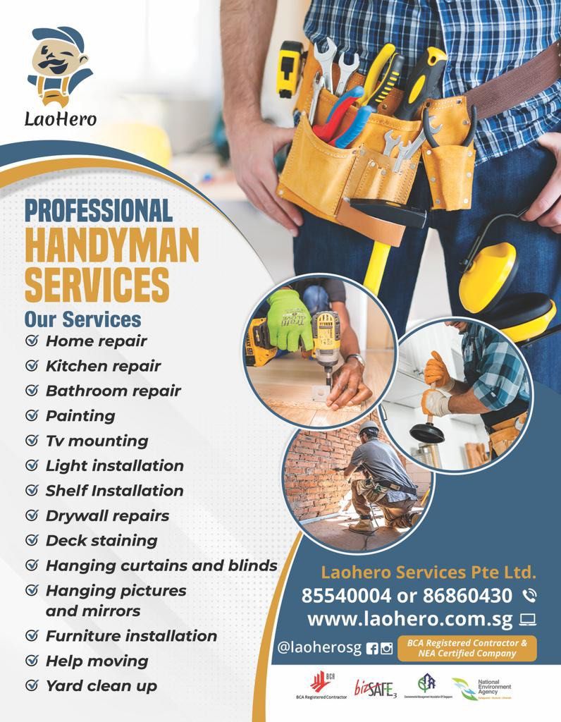 Handyman ready to serve , Home Services, Home Repairs, Handyman and