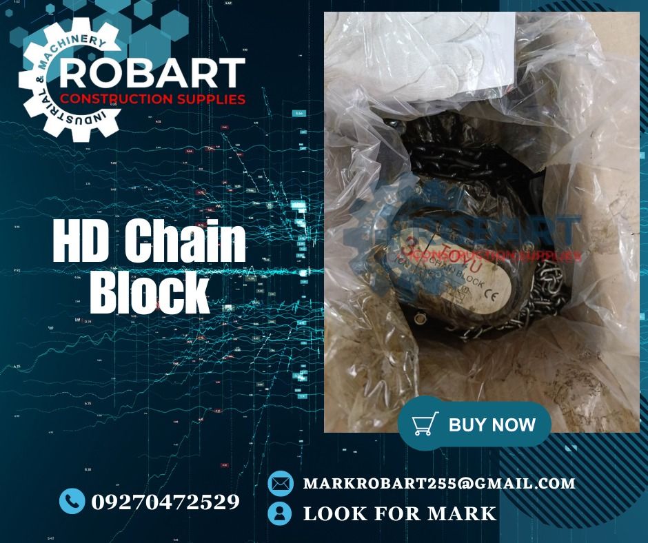HD Chain Block, Commercial & Industrial, Construction Tools & Equipment ...