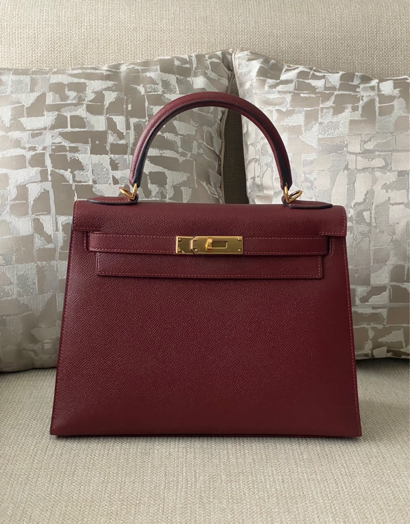 HERMES-Epsom-Kelly-28-Verso-2-Way-Bag-Framboise-Rouge-Sellier –  dct-ep_vintage luxury Store