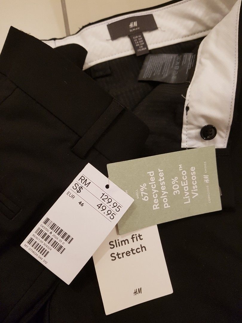 H and m slim fit pants hotsell