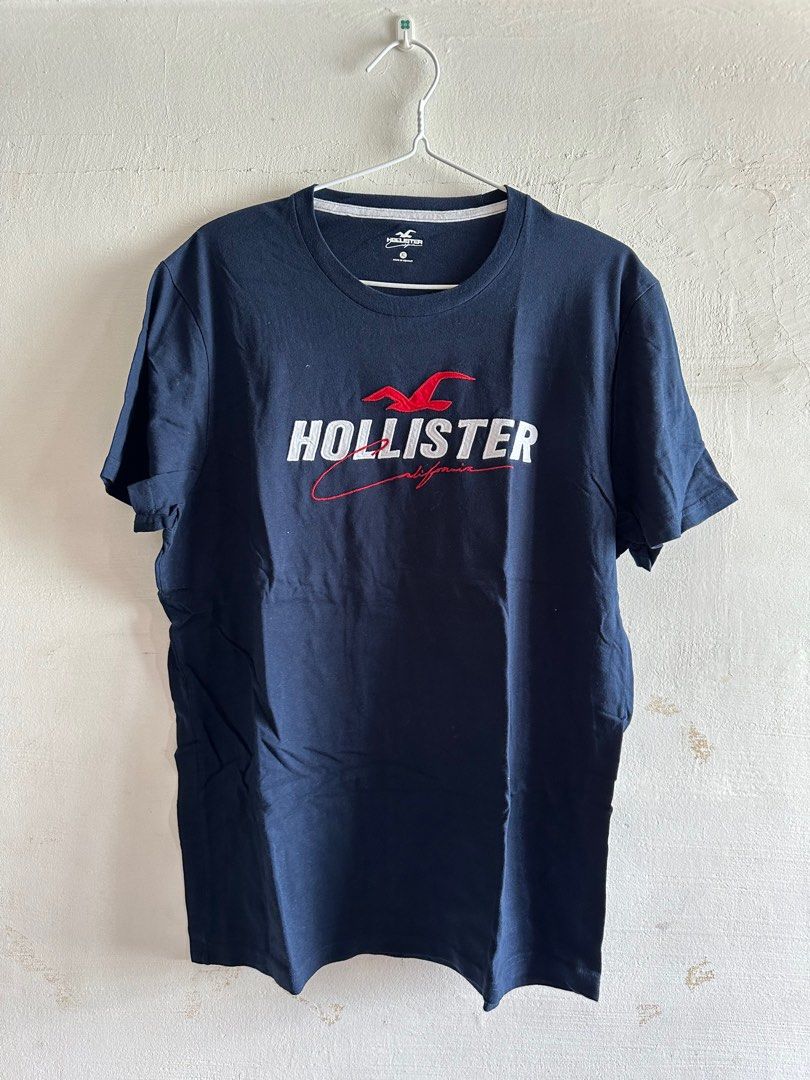Hollister Logo T shirts, Men's Fashion, Tops & Sets, Tshirts & Polo Shirts  on Carousell