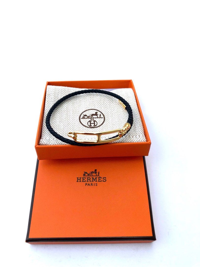 Hrms Gelang Double Tour Black, Luxury, Accessories on Carousell