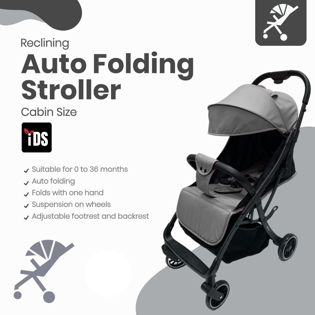 Auto fold stroller sale