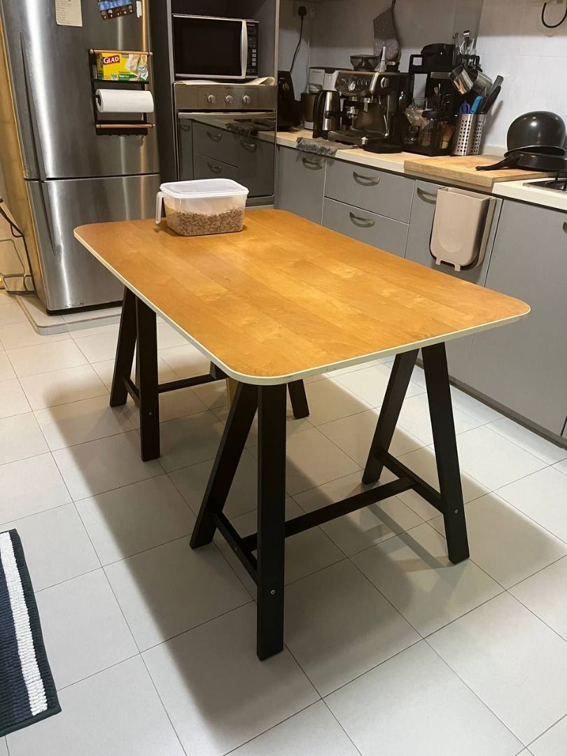 IKEA BEKANT Table Top & Oddvald Legs, Furniture & Home Living, Furniture, Tables & Sets on Carousell