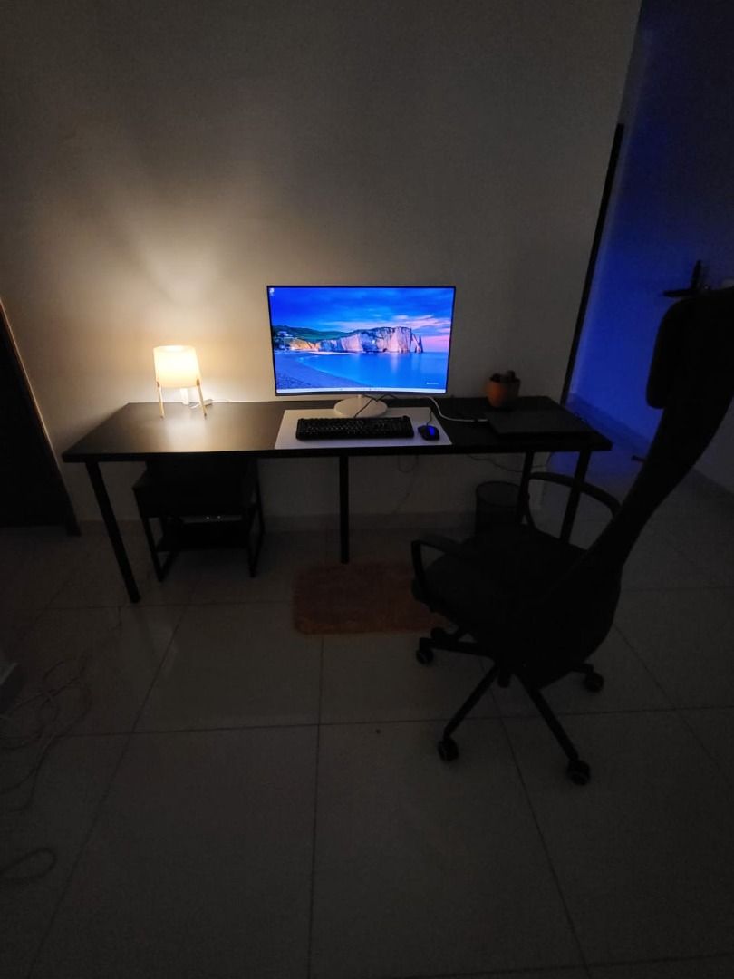 IKEA MARKUS Office Chair (Grey, Fabric), Furniture & Home Living