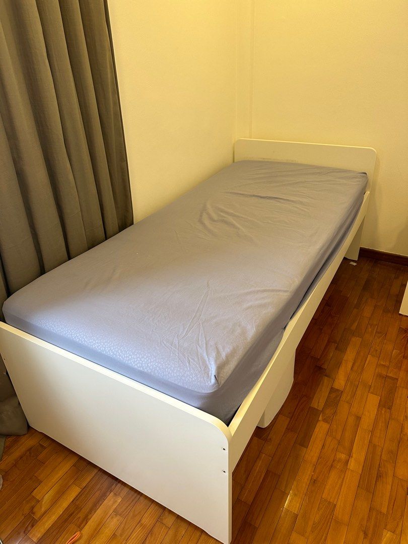 IKEA Slakt single bed frame, Furniture & Home Living, Furniture, Bed Frames & Mattresses on
