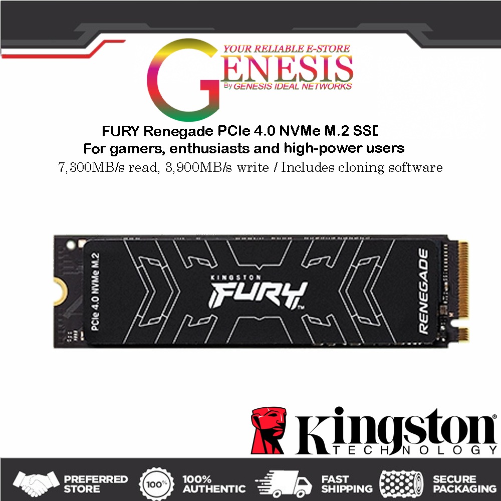 Kingston FURY Renegade – High-Performance PCIe 4.0 NVMe M.2 Gaming