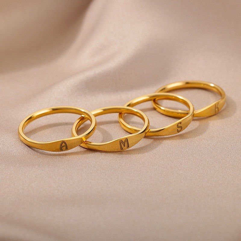 Girls sale initial ring