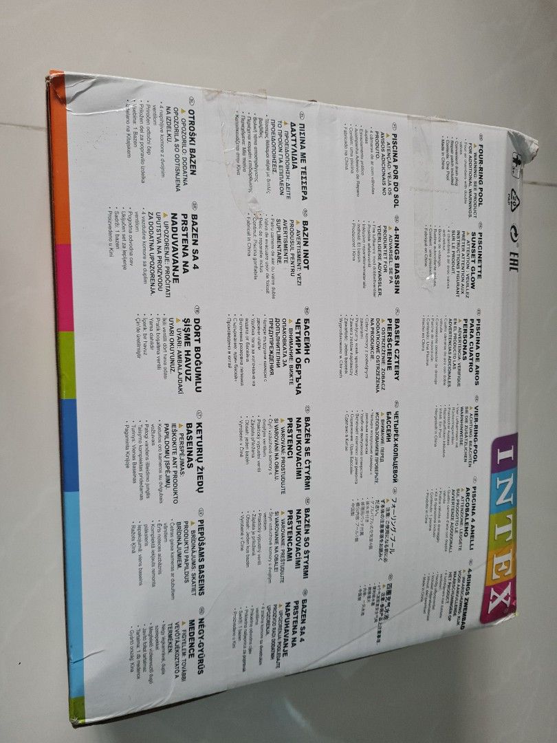 Intex Sunset Glow Pool #56441NP (Intex four ring inflatable pool ...