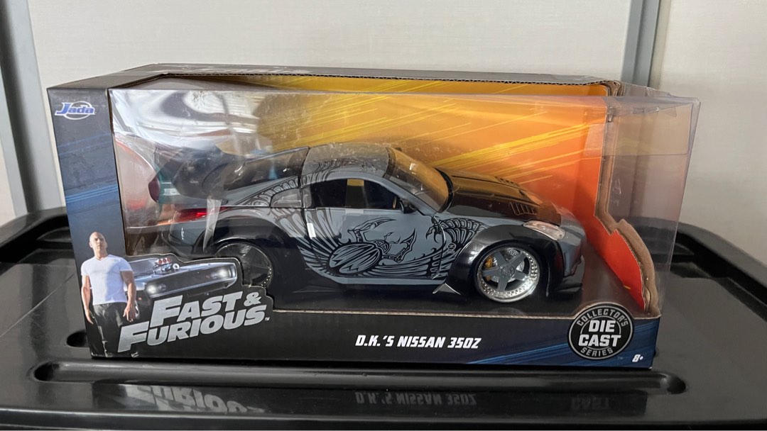 thumbnail image 2 of Jada Fast & Furious 1:24 Diecast Nissan 350Z (Black) – D.K.'s Car – 2019 Release 2 of 3