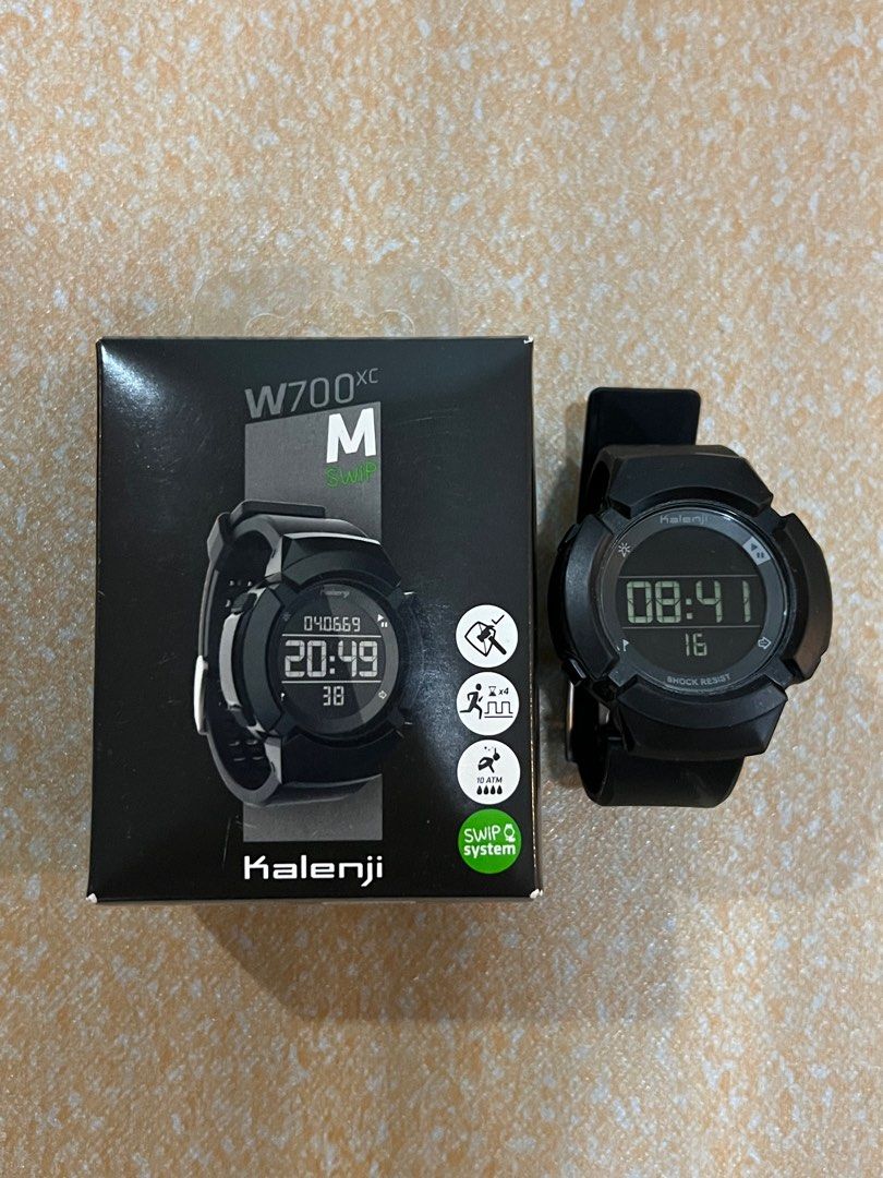 KALENJI W700xc M men s running timer watch shock resistant black