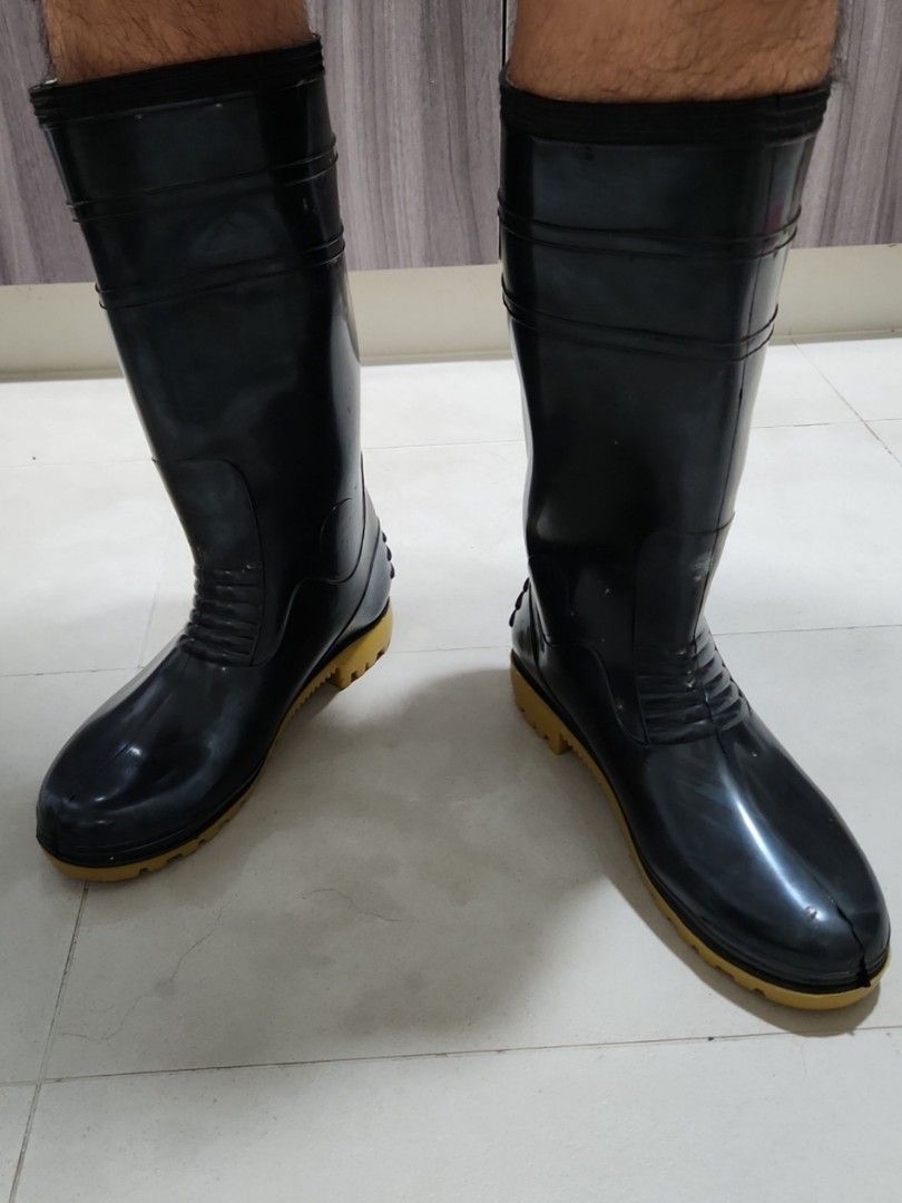 KORAKOH Safety PVC Rubber Boot Hogh Cut Men s Fashion Footwear Boots on Carousell