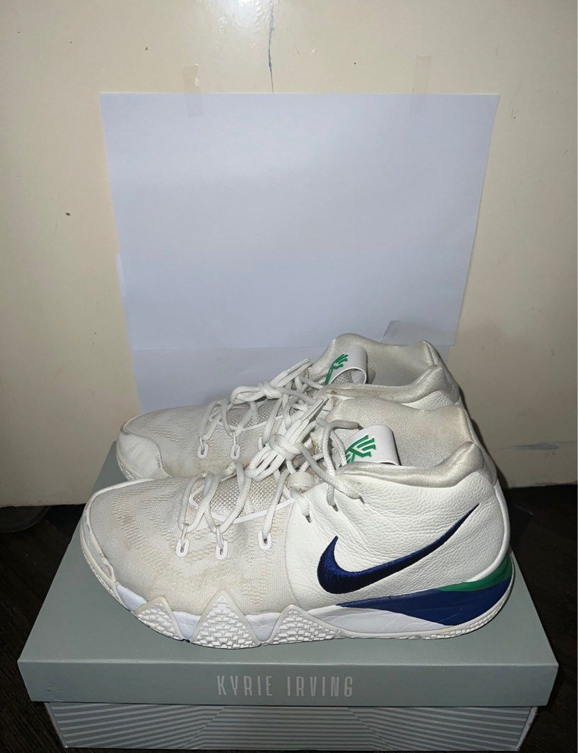 Kyrie 4 store white and green