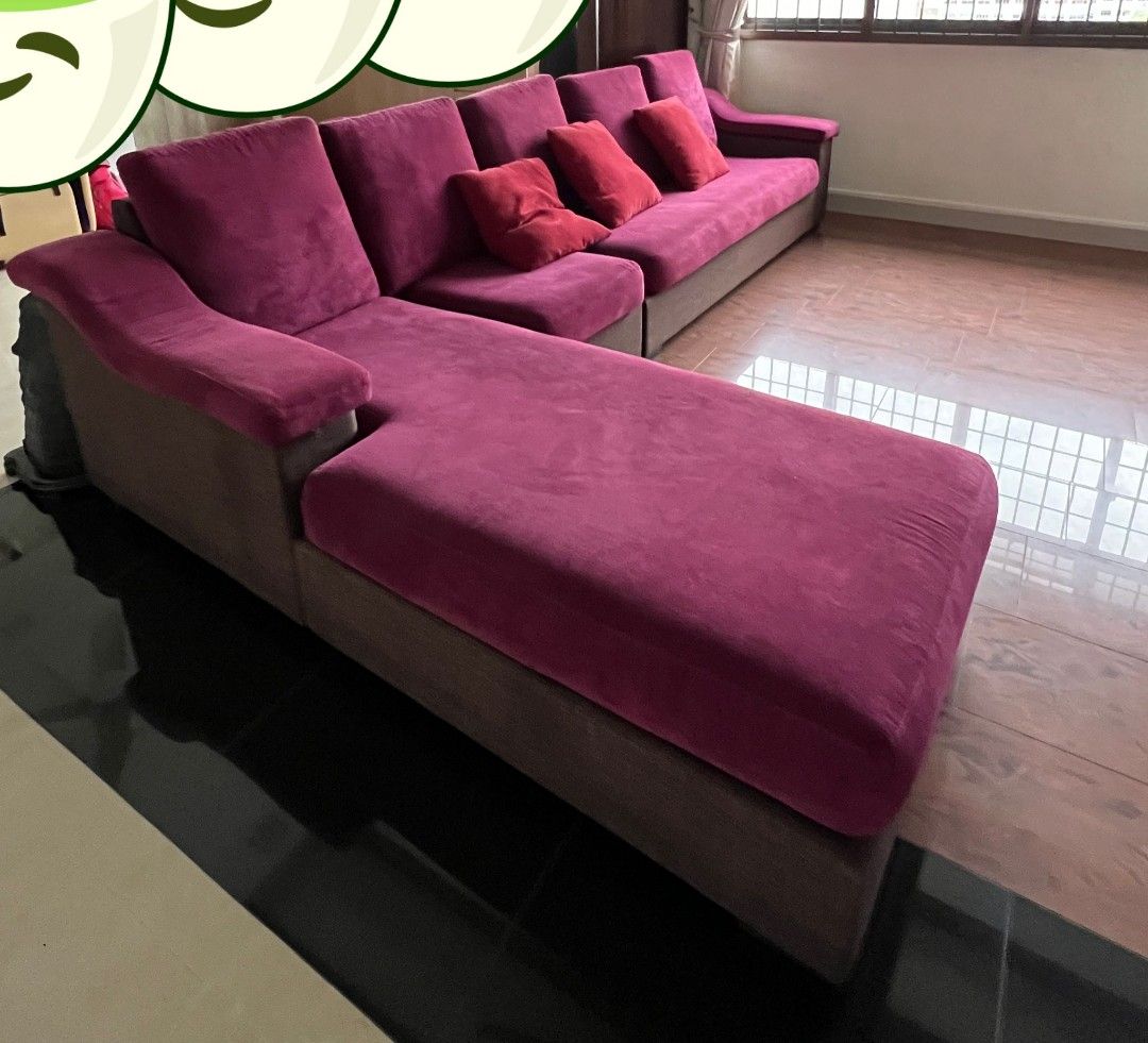 L shape sofa, Furniture & Home Living, Furniture, Sofas on Carousell