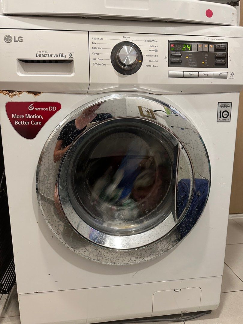 LG 8kg direct drive washing machine, TV & Home Appliances, Washing