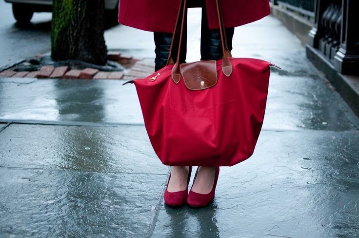 Longchamp Le Pliage Original Tote Bag Large Garance Red