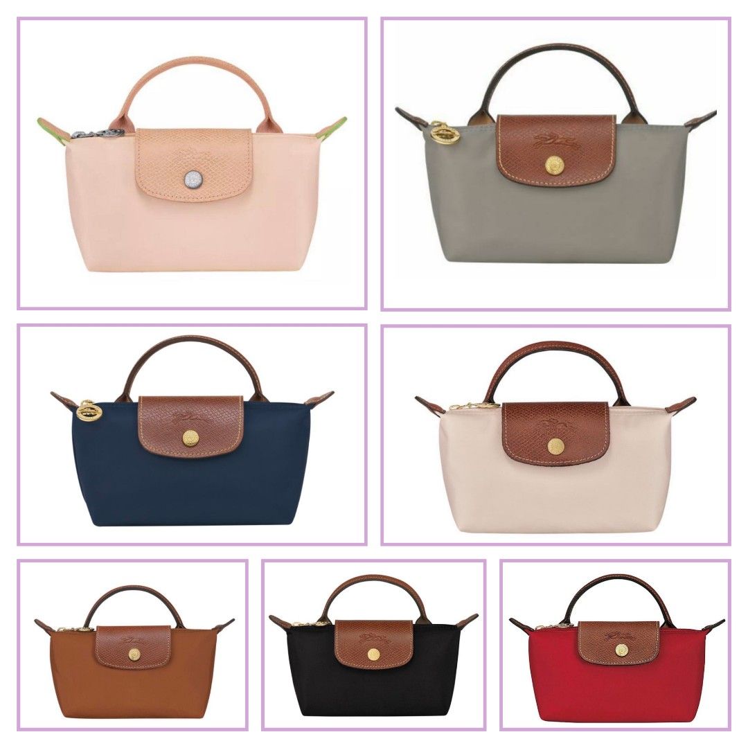 Longchamp Pink Le Pliage Pouch with Handle, Women's Fashion, Bags &  Wallets, Purses & Pouches on Carousell