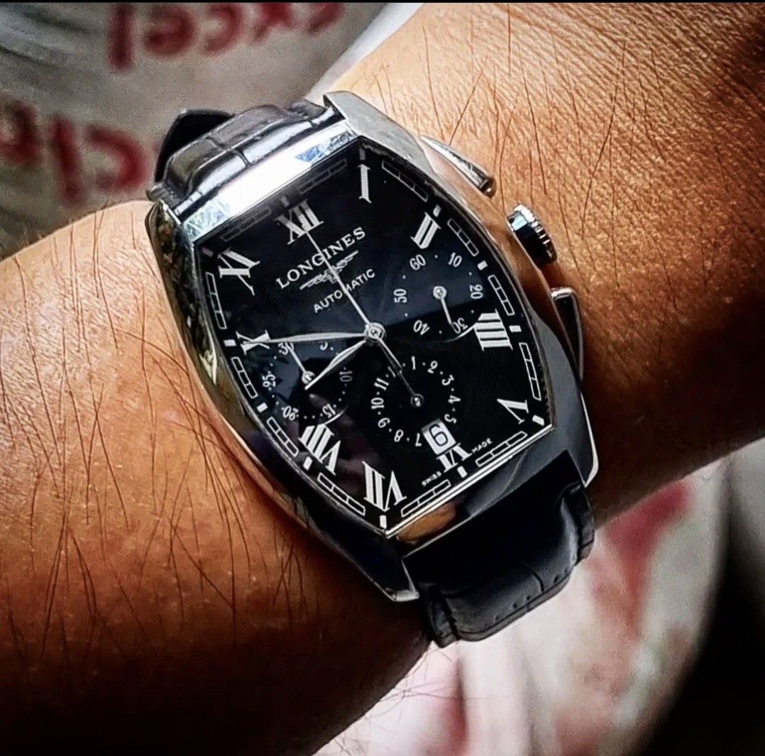 Longines Evidenza Chronograph (Category: Men's Watches) located in Makati City. Submitted by greydial (Listing ID 1235900940, Image 1). Description: For sale is a Longines Evidenza Chronograph with date. Men's size. Aftermarket strap. Keeps time and chronograph is working. You may view the watch, test and inspect if you are a serious buyer. You may contact me at 0917-842-0032.