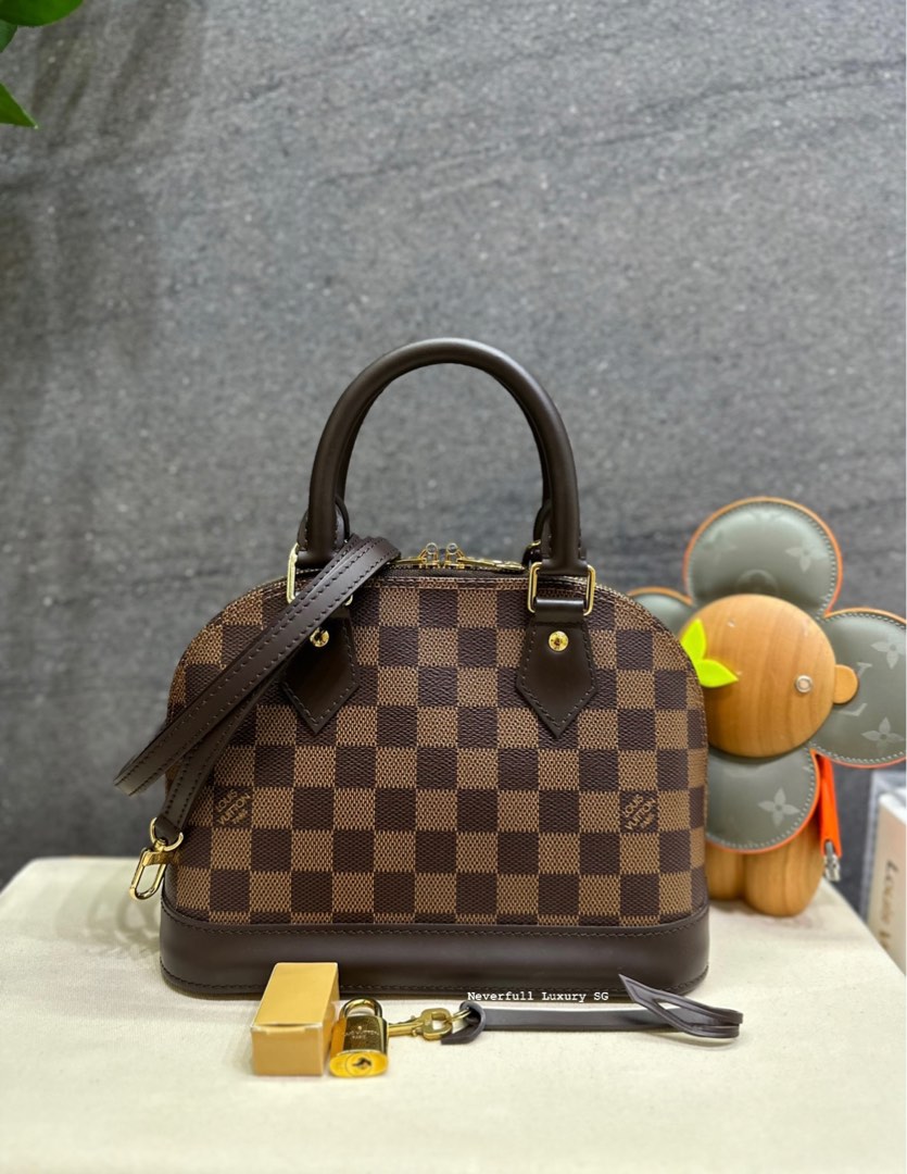Louis Vuitton Alma BB Damier Ebene Bag, Luxury, Bags & Wallets on Carousell