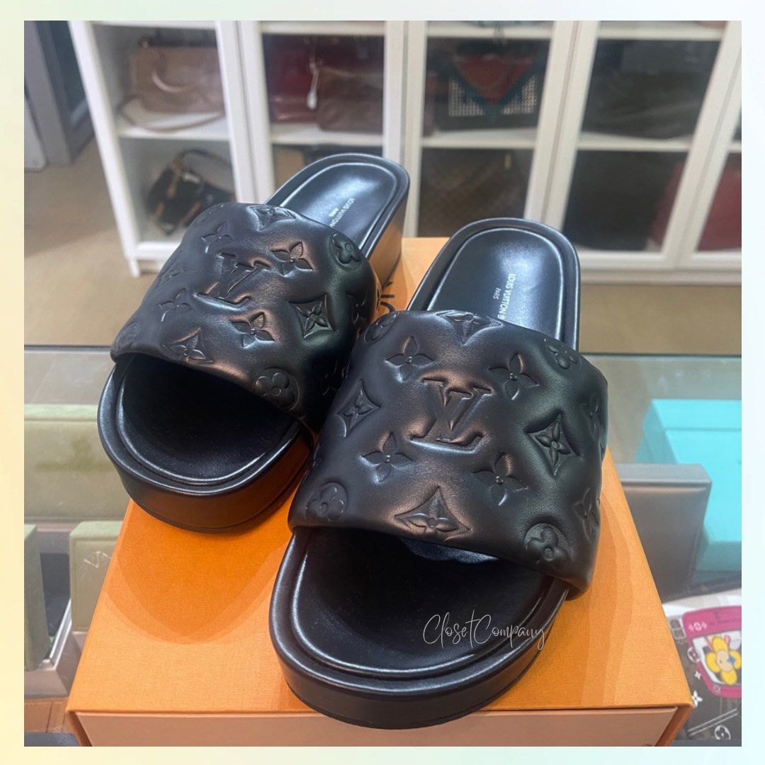 Like new LV slippers size 37, Luxury, Sneakers & Footwear on Carousell