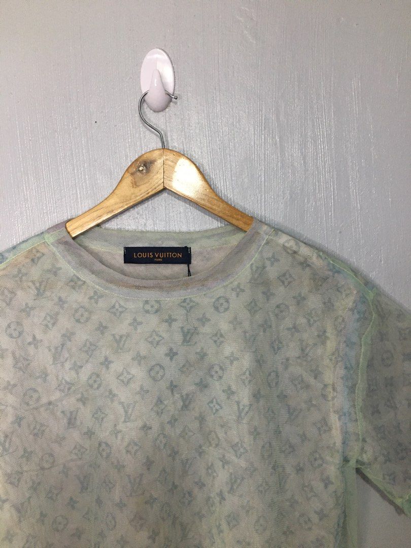 Louis Vuitton Monogram Tulle Tshirt with tag, Women's Fashion, Tops, Shirts  on Carousell