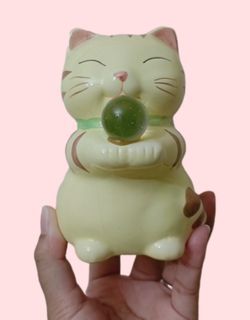 Lucky Cat with crystal ball