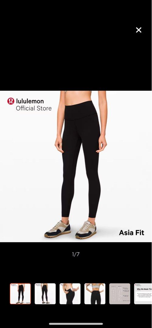 lululemon Women's Wunder Under High Rise Tight 24 (Lux) - Asia Fit - yoga  pants, Women's Fashion, Activewear on Carousell