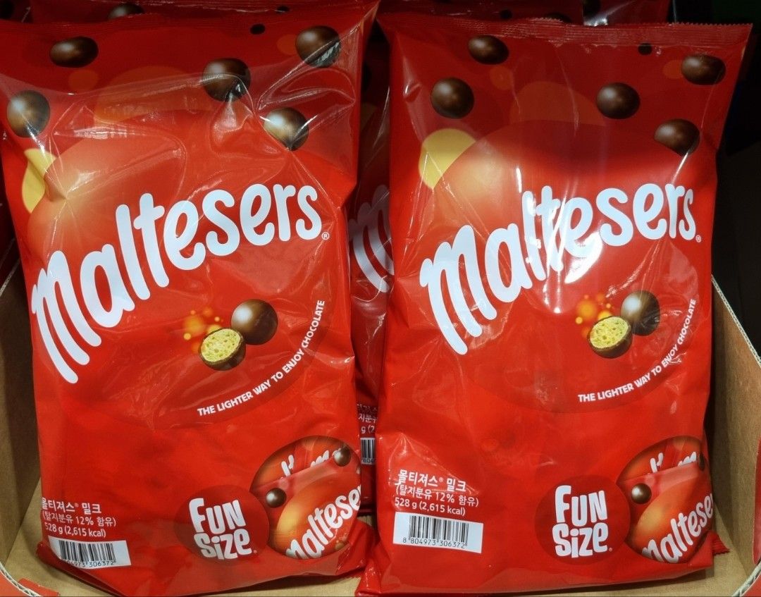 Maltesers Milk 528g (Category: Packaged & Instant Food) located in Cainta. Submitted by shopchelonline (Listing ID 1236019880, Image 1). Description: Maltesers Milk 528g 🛒1,095.00 each(all in) + LSF 💎Pre-order - NO RUSH SHIPPING 💎Korea Pasabuy 💎Colors may vary due to lighting. 💎Availability and price may vary 💎The outer case/box is simply for protecting goods. (Damages such as scratches, discoloration on the case/box or manufacturing defect