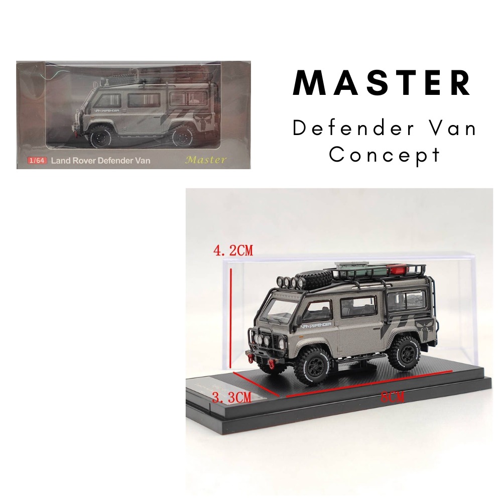Modèle Réduit 1/64 Land Rover Defender Van Gulf Oil - Master Cast Iron - Édition Limitée 2024