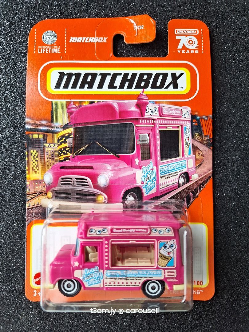 Matchbox Ice Cream King Food Truck Pink, Hobbies & Toys, Toys & Games On  Carousell