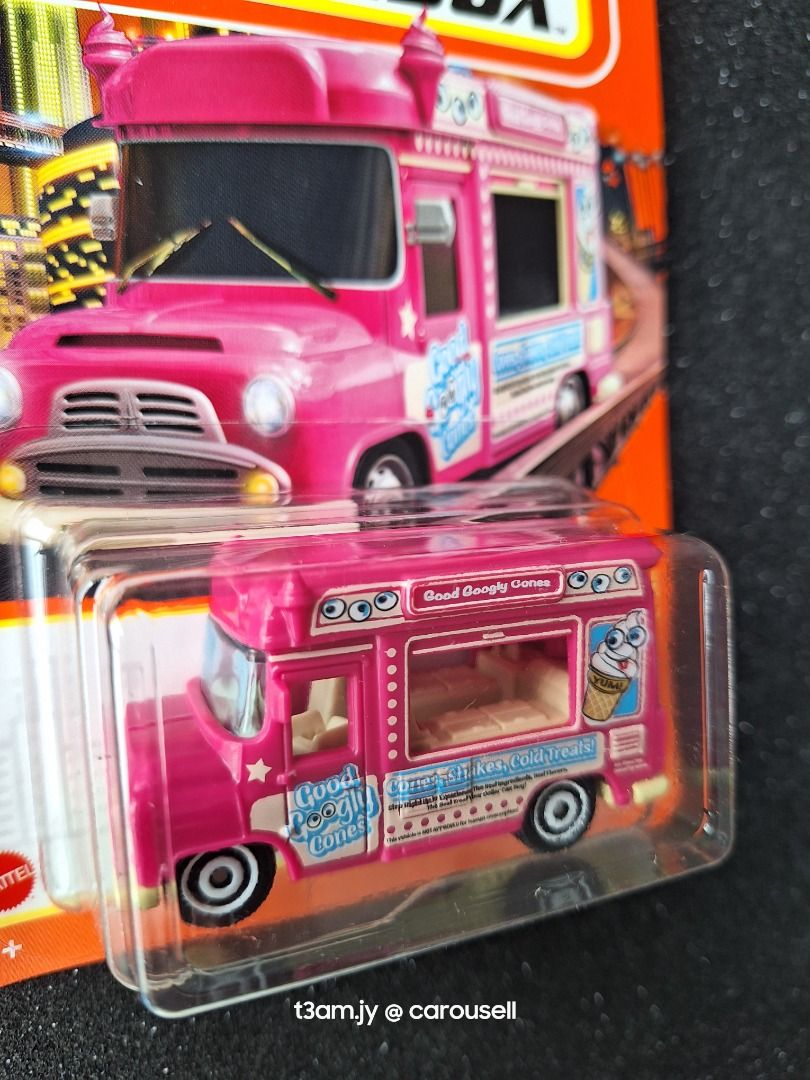 Matchbox Ice Cream King Food Truck Pink, Hobbies & Toys, Toys & Games On  Carousell