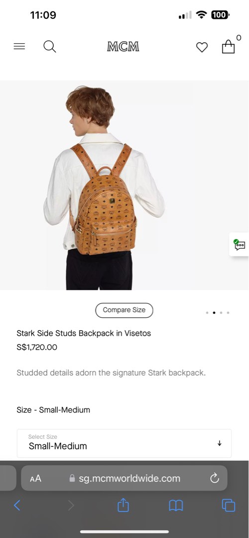 Stark Side Studs Backpack in Visetos