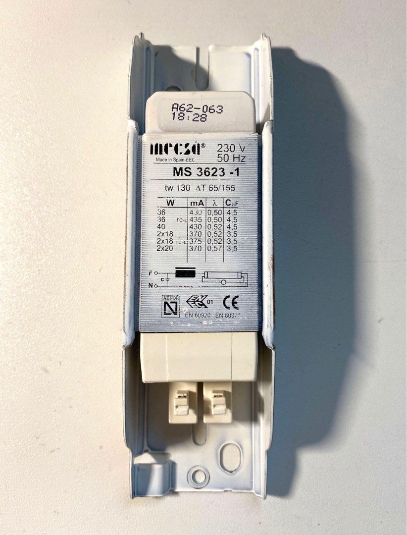 Mecsa Spain Ballast (new), Furniture & Home Living, Lighting & Fans