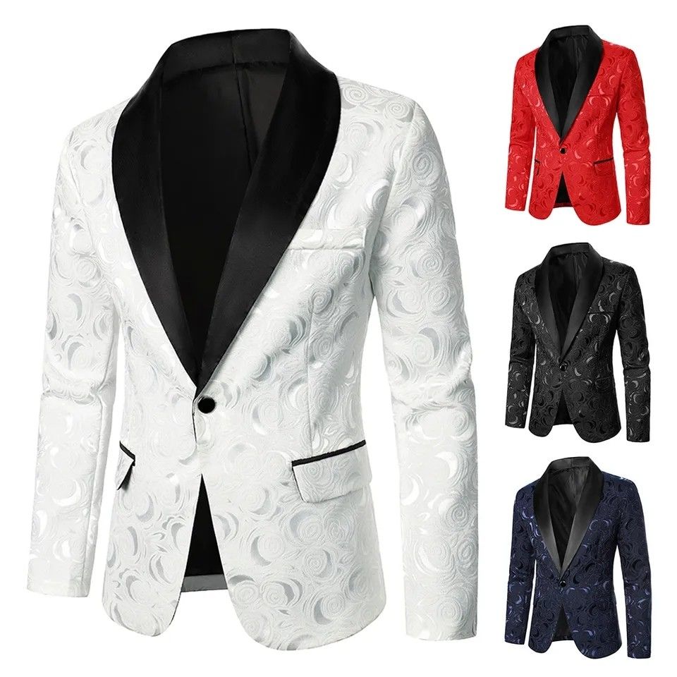 White black suit clearance jacket