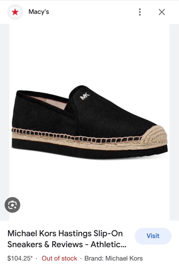 Michael kors hastings slip on outlet