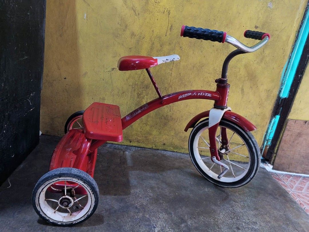 MID CENTURY VINTAGE RADIO FLYER TRICYCLE DOUBLE STEP Hobbies