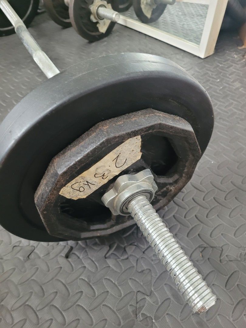 Used hotsell gym barbells