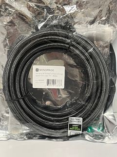 Monoprice 8K Certified Braided Ultra High Speed HDMI 2.1 Cable - 15 Feet - Black | 48Gbps, Compatible with Sony PS 5, PS 5 Digital Edition, Xbox Series X, and Xbox Series S 142684