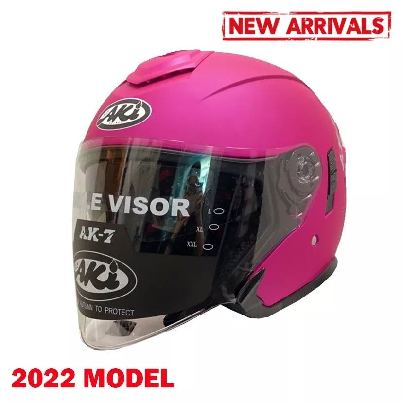 Matte pink outlet motorcycle helmet