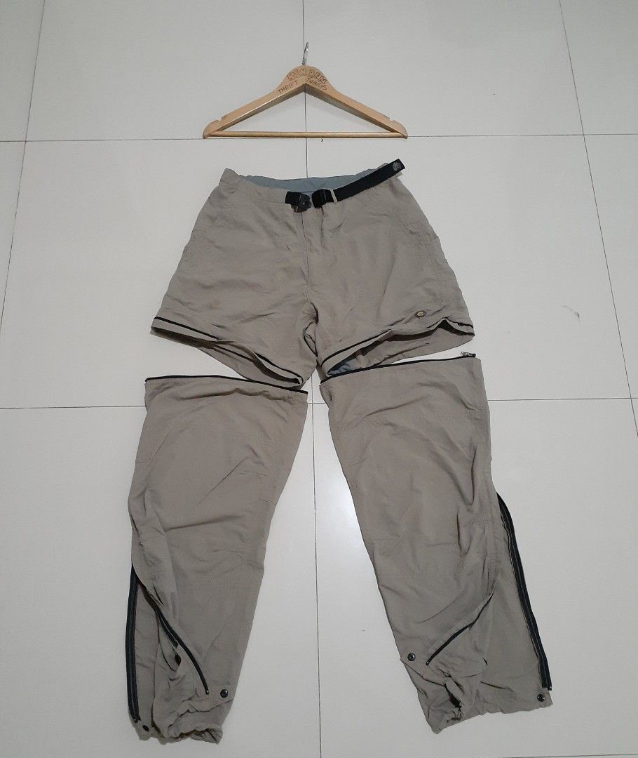 Mountain Hardware Convertible Trek Pants With Drawstring & Ankle Zip (Category: Jeans) located in Candaba. Submitted by ThrifthingsPH02 (Listing ID 1235967656, Image 1). Description: Selling Mountain Hardware Convertible Trek Pants With Drawstring & Ankle Zip Size Meduim on tag 32 Waistline Adjustable 16 Length When short above the knee 41 Length outseam With ankle zip and Drawstring Well Used Condition Signs of usage Scratch on left side pocket 