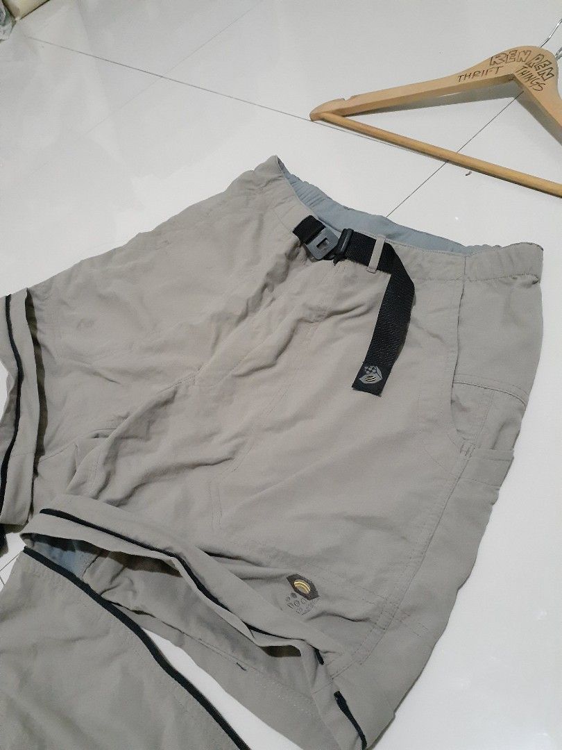 Mountain Hardware Convertible Trek Pants With Drawstring & Ankle Zip (Category: Jeans) located in Candaba. Submitted by ThrifthingsPH02 (Listing ID 1235967656, Image 2). Description: Selling Mountain Hardware Convertible Trek Pants With Drawstring & Ankle Zip Size Meduim on tag 32 Waistline Adjustable 16 Length When short above the knee 41 Length outseam With ankle zip and Drawstring Well Used Condition Signs of usage Scratch on left side pocket 