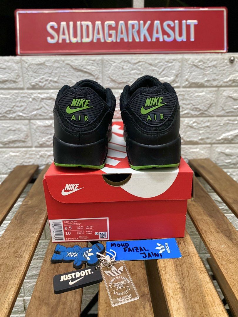 NIKE AIR MAX 90 Black Chlorophyll ORIGINAL Men s Fashion Footwear Sneakers on Carousell
