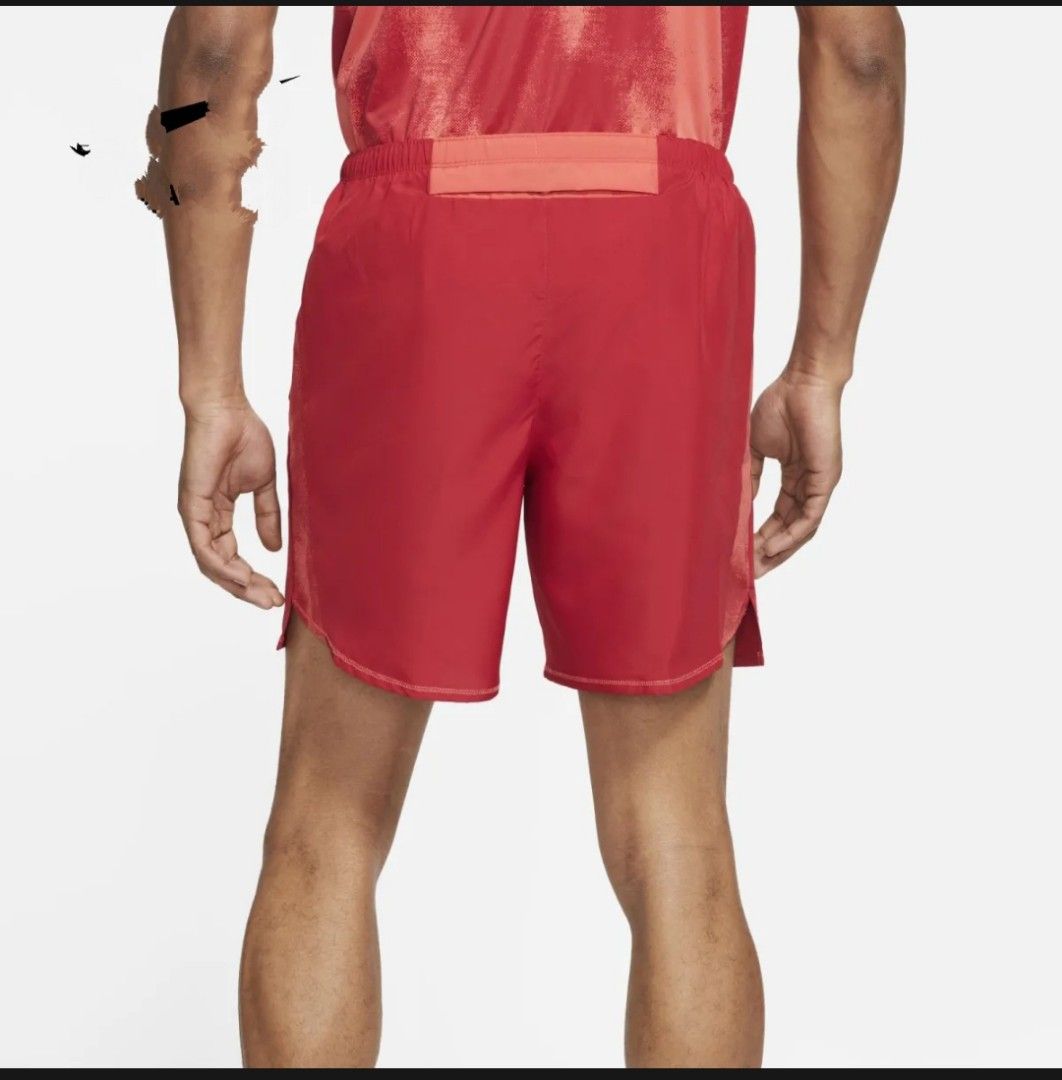 Red outlet running shorts