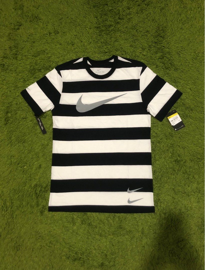 Nike swoosh cheap stripe t shirt