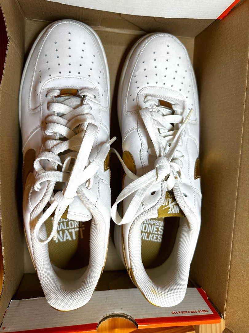 Nike Zoom Structure 18 White Gold Size 11 Men s Fashion