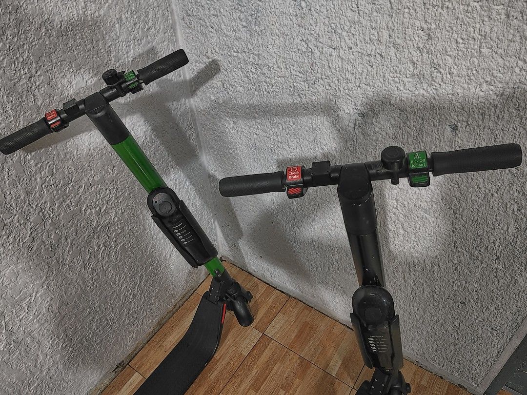 Ninebot Segway Electric Scooter (Category: Bicycles) located in Taytay. Submitted by mikz_1303 (Listing ID 1236023127, Image 2). Description: Ninebot Segway Electric Scooter Model No. SNSC1.0 Available Color - Black and Green 13,999k LED Rear Light Front 2 wheels Non Foldable Powered Kick Scooter Speed limit mode and sport mode Dual density Tires Pm me for more info..