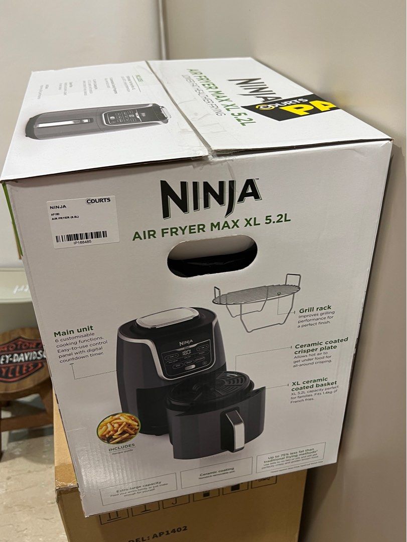 Ninja Air Fryer Max XL 5.2L, TV & Home Appliances, Kitchen Appliances