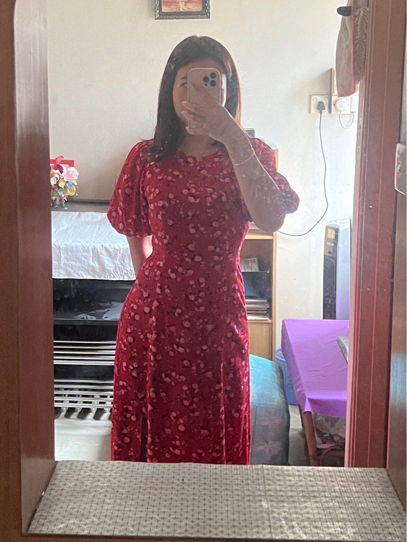 Old navy sales maroon floral dress