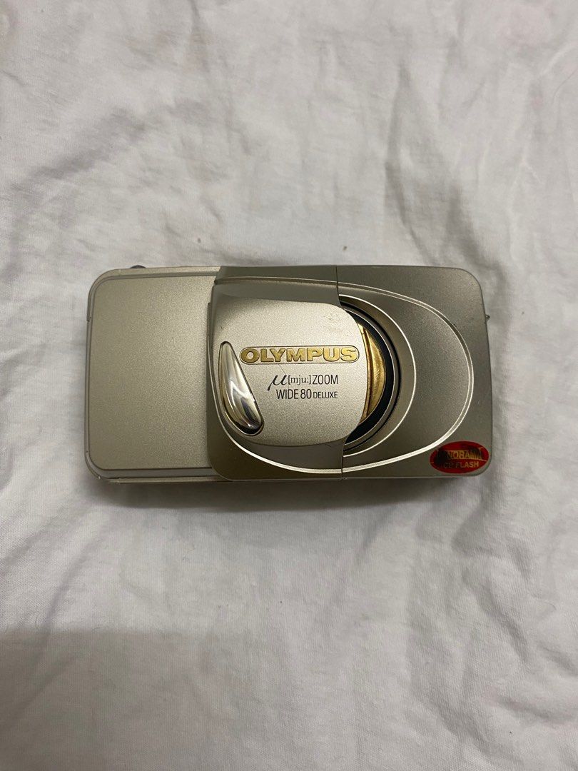 Olympus Mju Zoom Wide 80 Deluxe Film Camera, Photography, Cameras on