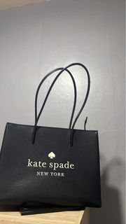 Original Kate Spade Trista Leather Tote Bag (Black)